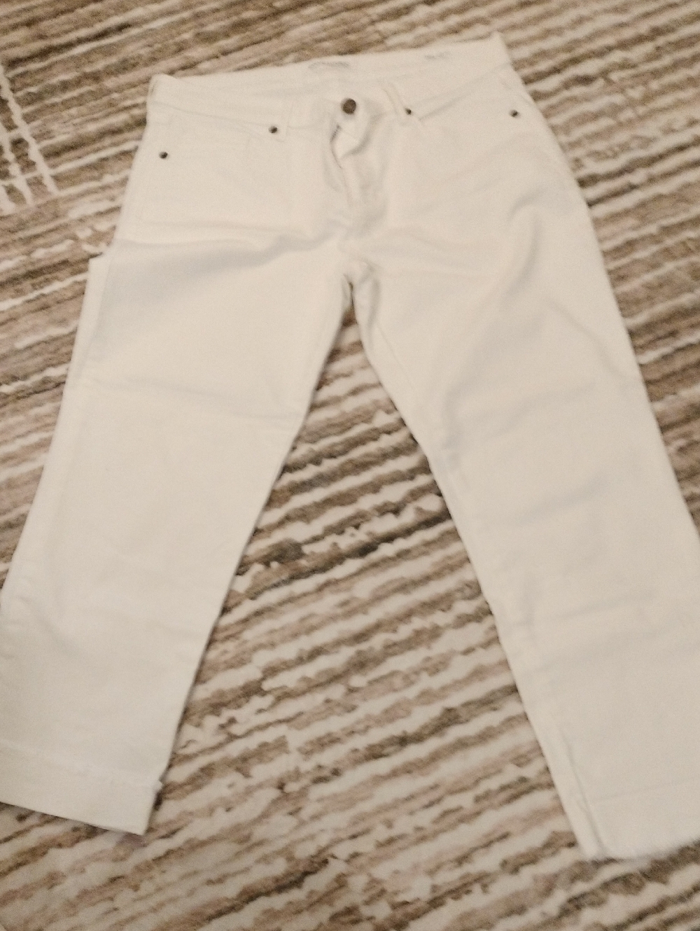 Banana Republic White Straight-Leg Women's Jeans